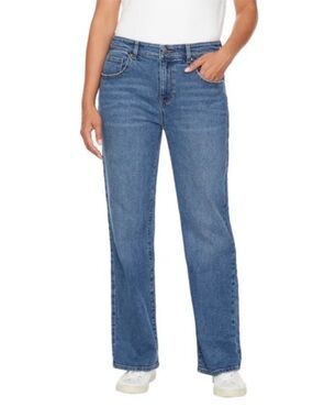 Buffalo David Bitton Della Blue Wide Leg Jeans Size 8